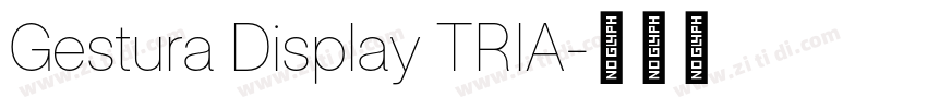 Gestura Display TRIA字体转换 Gestura Display TRIA字体转换